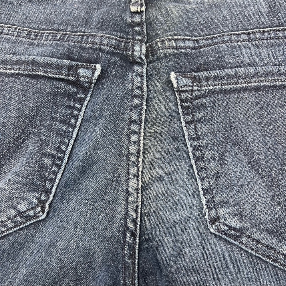 Mother The Looked Ankle Fray Film At 11 Dark Blue Jeans Size 26 - Picture 7 of 8
